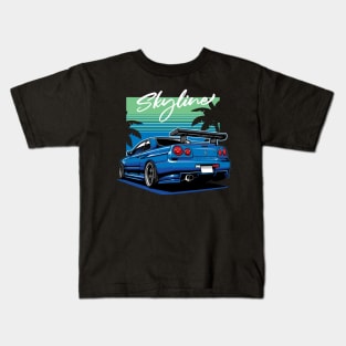 Nissan Skyline R34 Kids T-Shirt